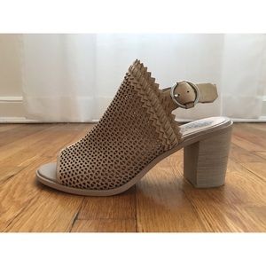 Vince Camuto Peep Toe Open Back Booties